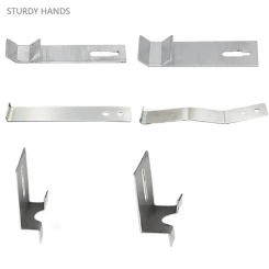 100pcs Stainless Steel Wall Tile Bracket Wall Dry Hanging Fastener Marble Advertising Board Hook Home Fixed Hardware Accessories