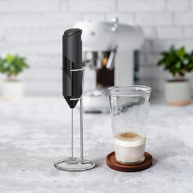 Description Picture 2 of itemHandheld Battery Operated Electric Foam Maker Drink Mixer with Stainless Steel Whisk and Stand for Cappuccino Bulletproof Coffee