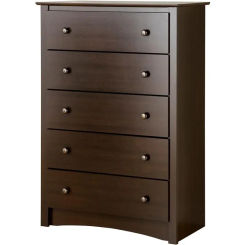 Prepac Fremont 5-Drawer Chest for Bedroom, 16