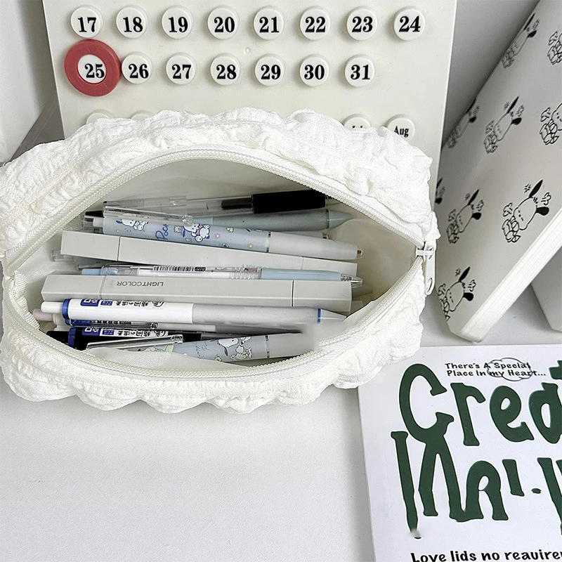 Description Picture 3 of itemCosmetics Storage Bag Toiletry Makeup Brushes Eyebrow Pencil Lipstick Case For Women Girls Kawaii Cloud Bubble Pouch Organizer