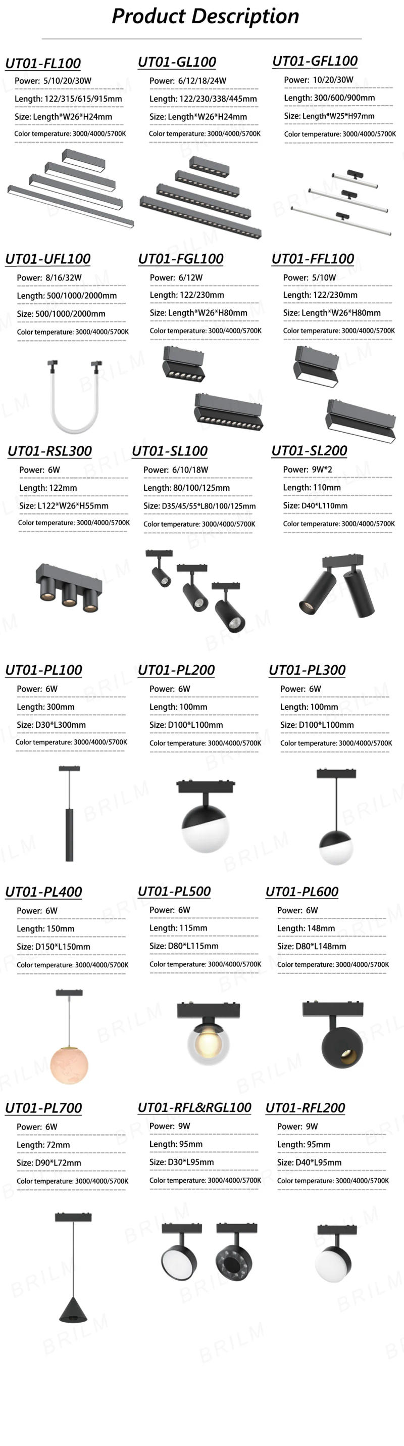 Description Picture 6 of itemSmart Magnetic Track Light Tuya Zigbee Dimmable Ultra Thin Rail Customizable Surface Mount Modern Flood Grille Spot LED Lamp