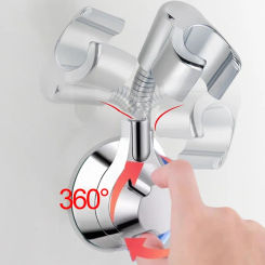 Suction Cup Shower Holder Adjustable Shower Head Holder Nozzle Handheld Holder Punch-Free Multi Angle Rotation Shower Bracket