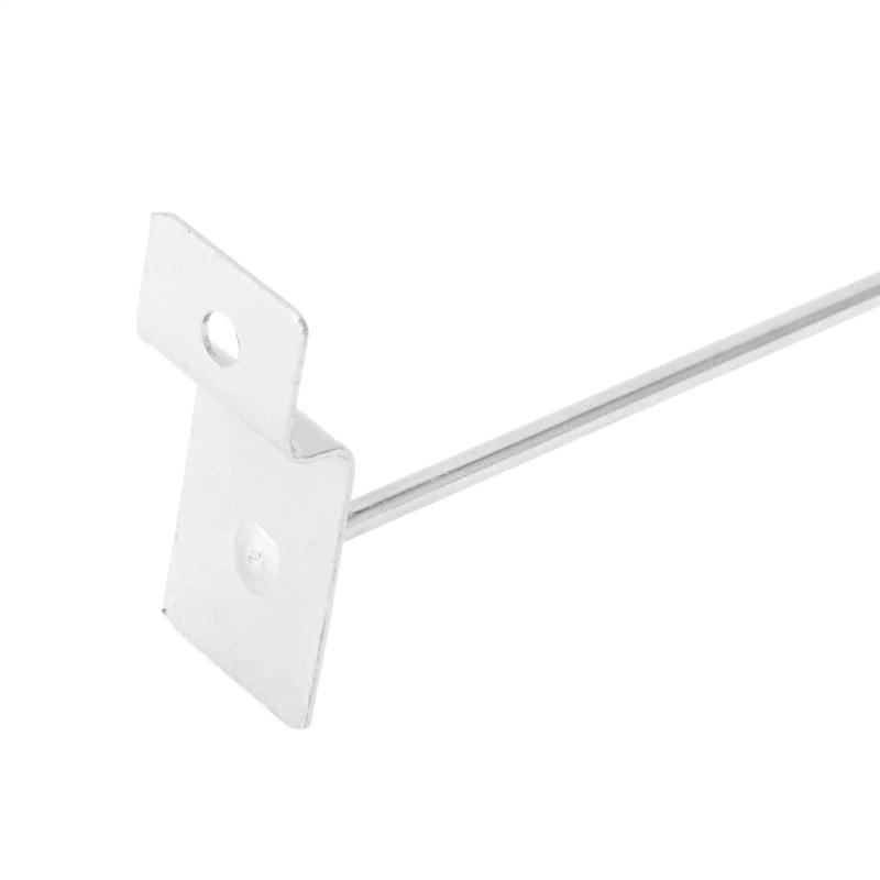 Description Picture 4 of itemSupermarket Slat Wall Hanging Hooks Easy Installation Electroplated Surfaces Fixed Items Organizers