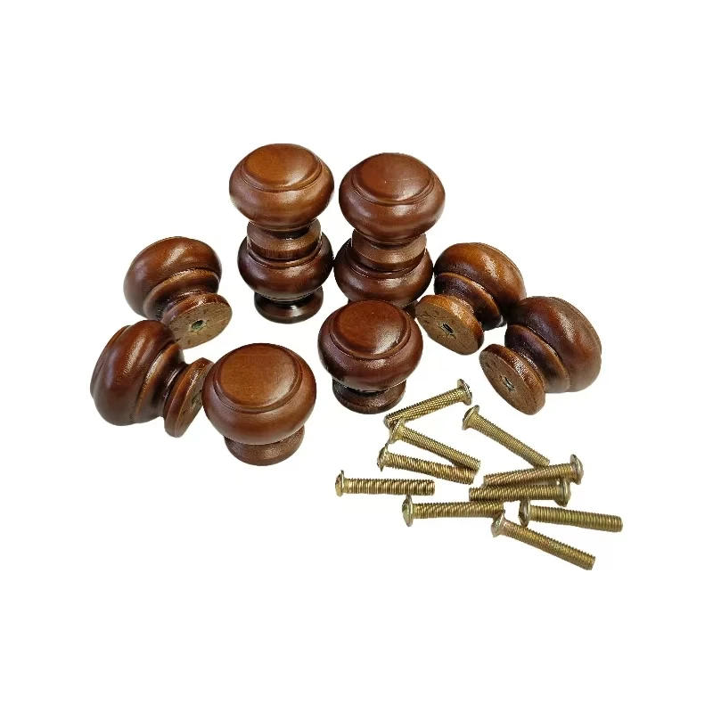 Description Picture 6 of item10PCS Round Wooden Cabinet Knobs Drawer Knobs Kitchen Cupboard Handles Wardrobe Door Pulls Furniture Handles Hardware