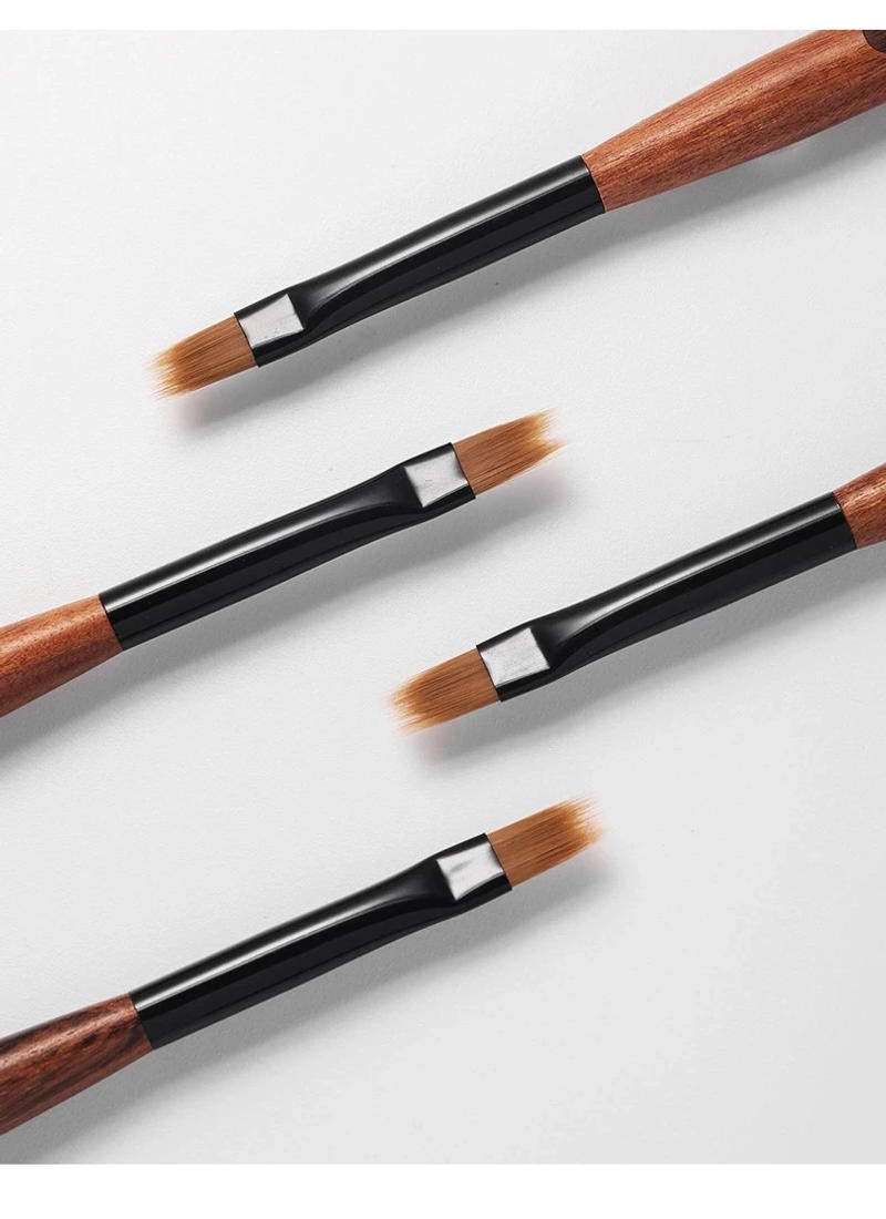 Description Picture 6 of item1Pc Round Wood Handle Nail Ombre Brush Nail Art Painting Pen Brush UV Gel Polish Gradient Color Acrylic Nail Drawing Pen