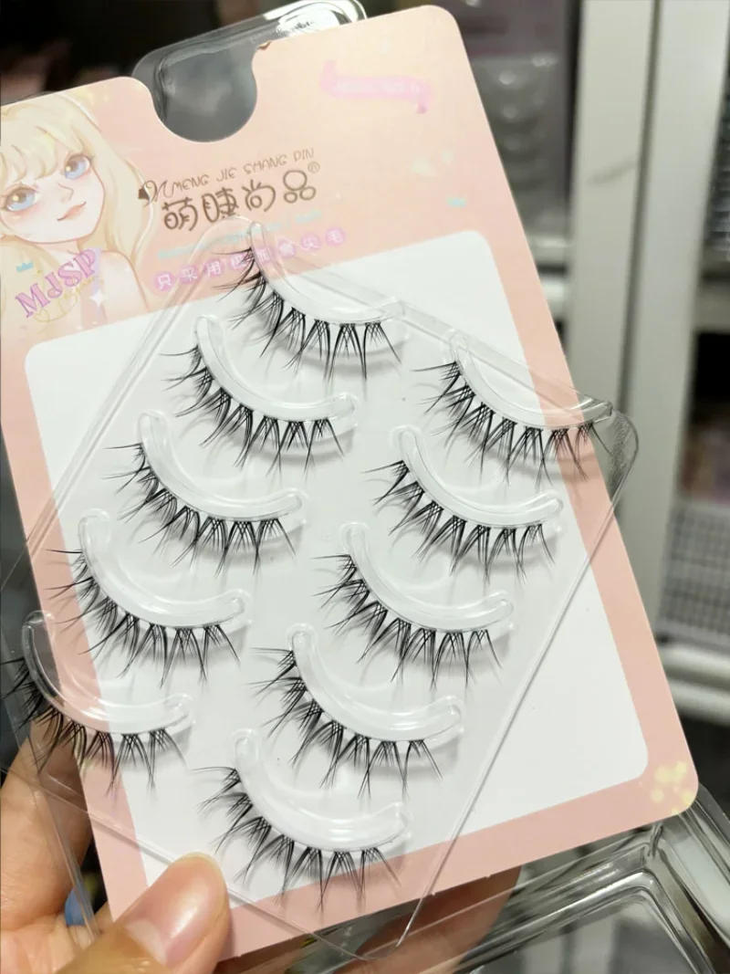 Description Picture 4 of itemManga Lashes Slender Transparent Stem Eye Lashes Natural False Eyelashes Novice Eyelash Supplies Korean Eyelashes Stick Makeup