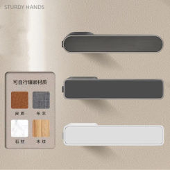 Hidden Keyhole Magnetic Door Lock High Quality Zinc Alloy Bedroom Door Lock Double Handle Mute Hardware Lockset