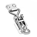 Hasp Lock Latch Lever Lock Hasp 38-50mm Adjustable Corrosion Resistance Silver Color Stainless Steel Practical