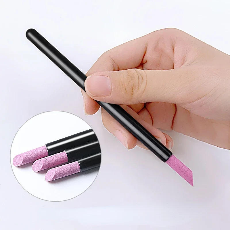 Description Picture 2 of itemPortable Quartz Grinding Sanding Pen Nail Cuticle Pusher Dead Skin Remover Pushers Nail Polish Manicure Stick Nail Files Tools