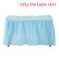 Blue Table skirt