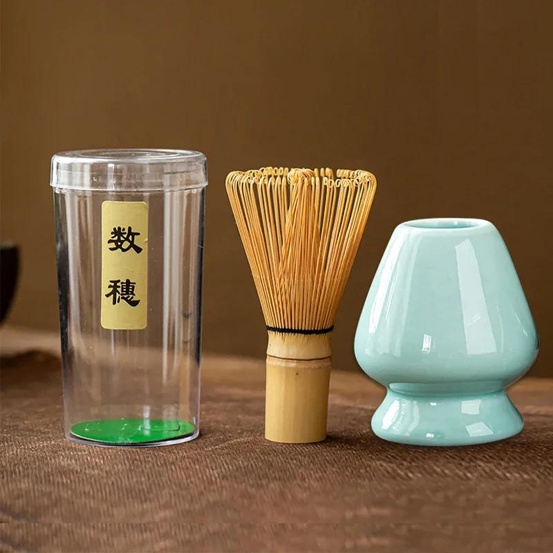 Description Picture 3 of itemFree combination Tea Set Stirring Brush Japanese TeaSet Matcha Whisk Tea Spoon And Scoop Matcha TeaSets Matcha Bowl Tray