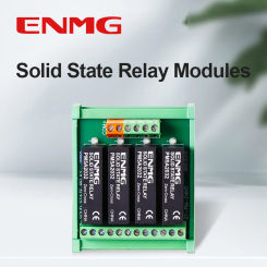 ENMG 5A AC 75-220V DIN35MM Optically Isolated Solid State Relay Module 3-32VDC Wide Voltage Non-Contact DC AC220V Control