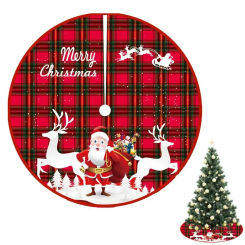 Cartoon Christmas Tree Skirt Crafts Tree Surround Base Set Merry Christmas Decorations for Home Xmas Ornaments Navidad