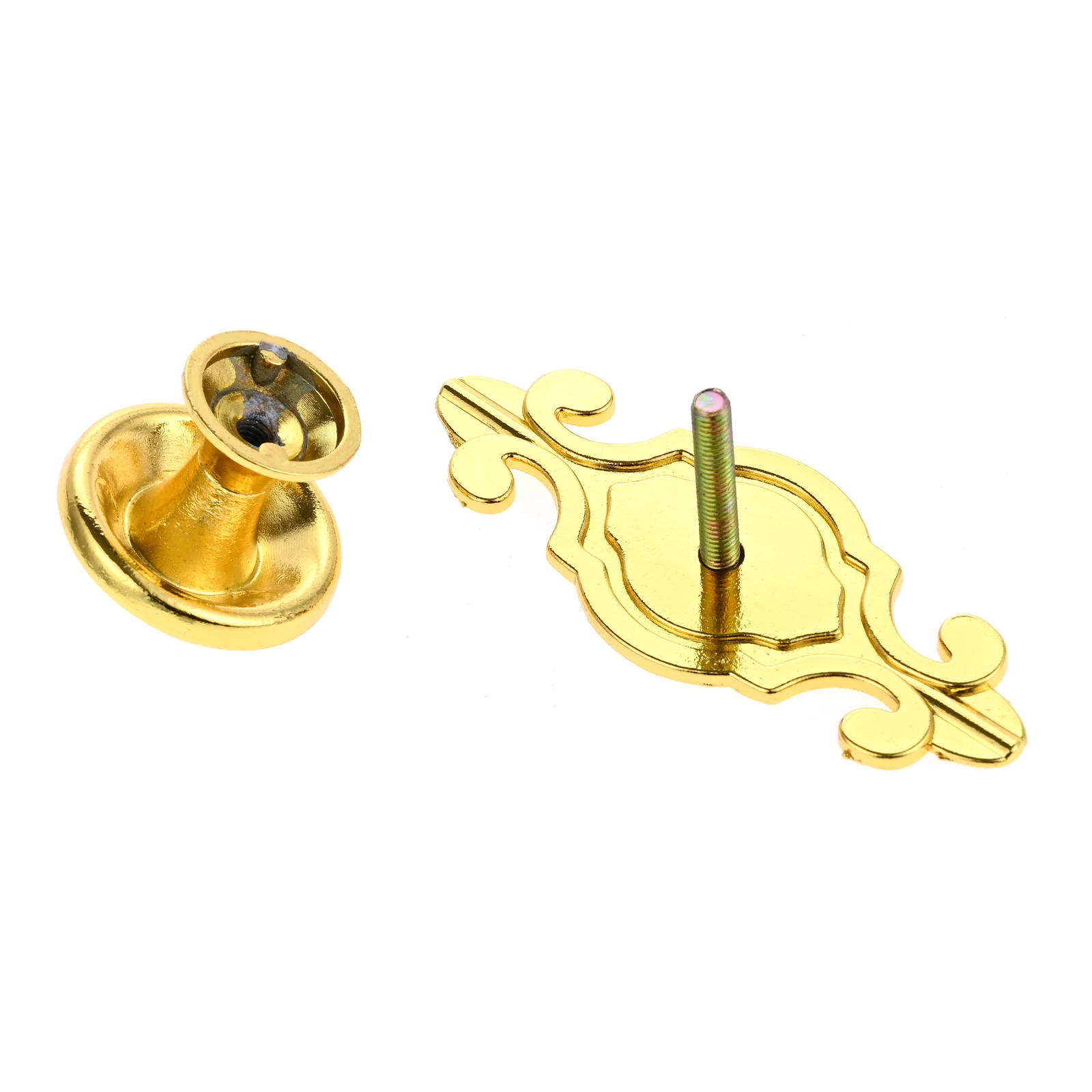 Description Picture 4 of item1 Set Vintage Furniture Handles Single Hole Cabinet Knob and Handle Door Cupboard Drawer Kitchen Pull Furniture Fittings + Screw