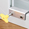 Aluminum Alloy Window Lock Stopper Sliding Window Anti-theft lock Window Sliding Door Baby Kids Child Safety Doors Lock