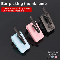 Ear Picking Tool Rechargeable Thumb Lamp Three-level Wax Removing Light For Practical Cleaning Ear Light Pick Thumb Supplies
