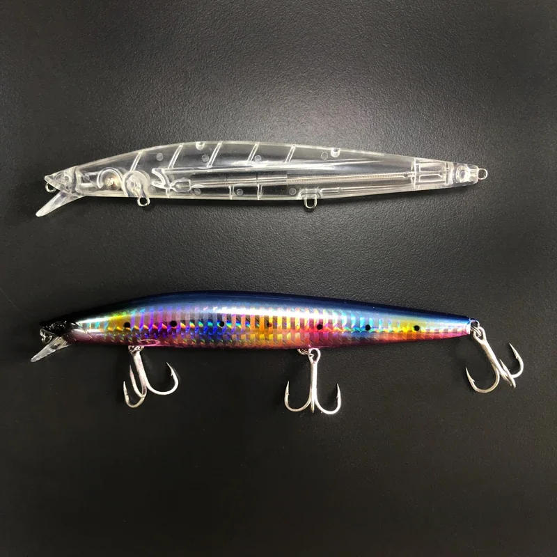 Description Picture 6 of item5Pcs Fishing Minnow Set Unpainted Blanks 145mm 22g Trout Bass Perch Wobbler Jerkbait Plastic Pesca Fishing Tackle Blank 9119