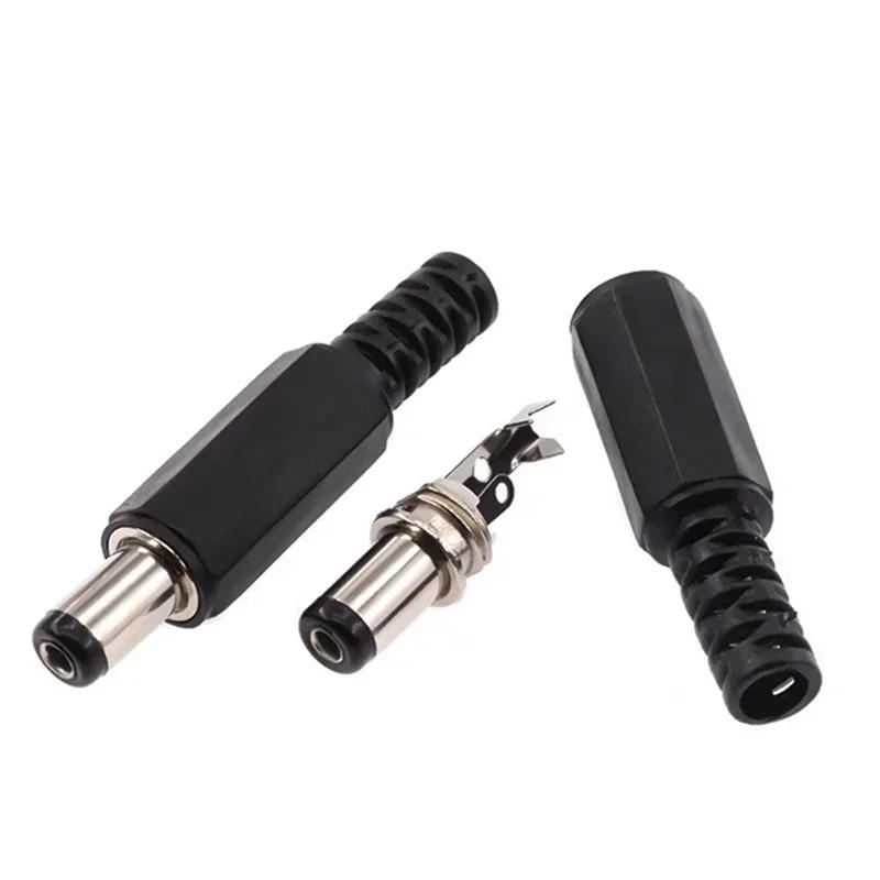 Description Picture 6 of item10/50/250Pcs DC Power Plug DC Connector 5.5X2.5mm 5.5*2.1mm Male Power Plug Adaptor