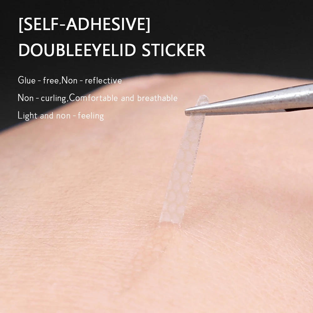 Description Picture 6 of itemInvisible Double Eyelid Sticker Mesh Olive-shaped Eyelid Tape Self-adhesive Waterproof Anti-sweat Natural Eye Lift Tape Makeup