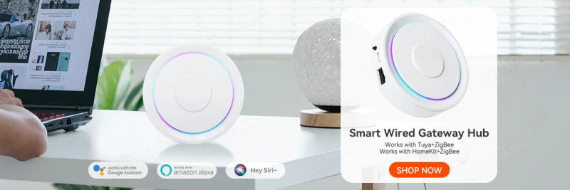 Description Picture 3 of itemTuya Smart Wired ZigBee 3.0 Gateway Bridge Smart Hub Smart Life Remote Control Zigbee Sensor Support Alexa Google Home Assistant