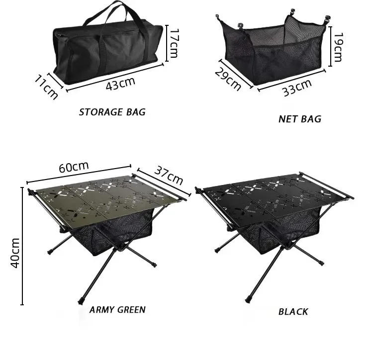 Description Picture 4 of itemTARKA Foldable Camping Table Portable Aluminum Alloy Folding Table Lightweight Picnic Fishing Outdoor Table