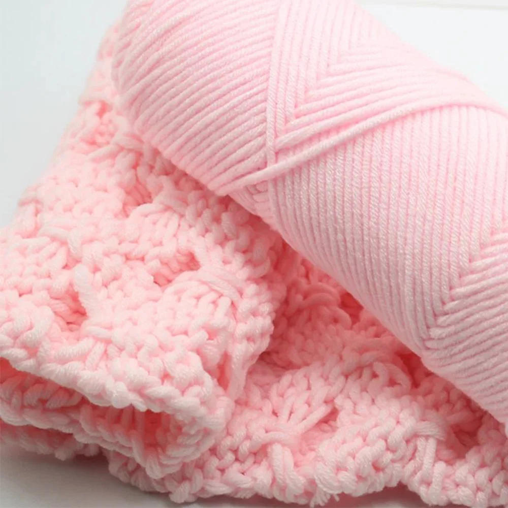 Description Picture 6 of item100g/roll 8-ply Milk Cotton Yarn Hand-Knitting Thread Soft Warm DIY Cotton Threads Baby Wool for Hand Knitting Crochet Yarn