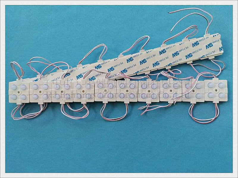 Description Picture 5 of itemInjection LED Module with Lens SMD 2835 Back Light Pixel Module for Advertisement Sign Letter DC12V 4 led 1W IP65 38mm X 38mm