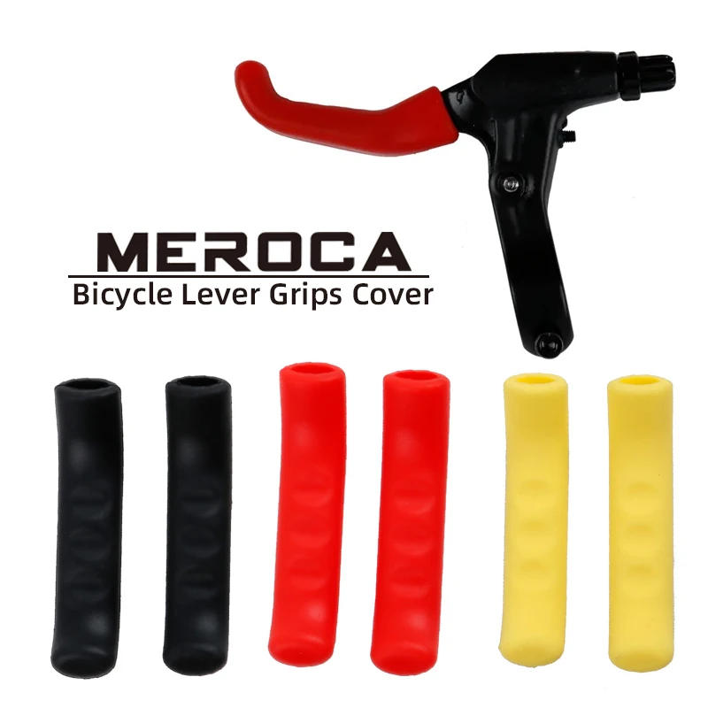 Description Picture 2 of itemMEROCA 1Pair Bike Brake Lever Protective Silicone Bicycle Lever Grips Bicycle Brake Handle Cover Bicycle Accessories