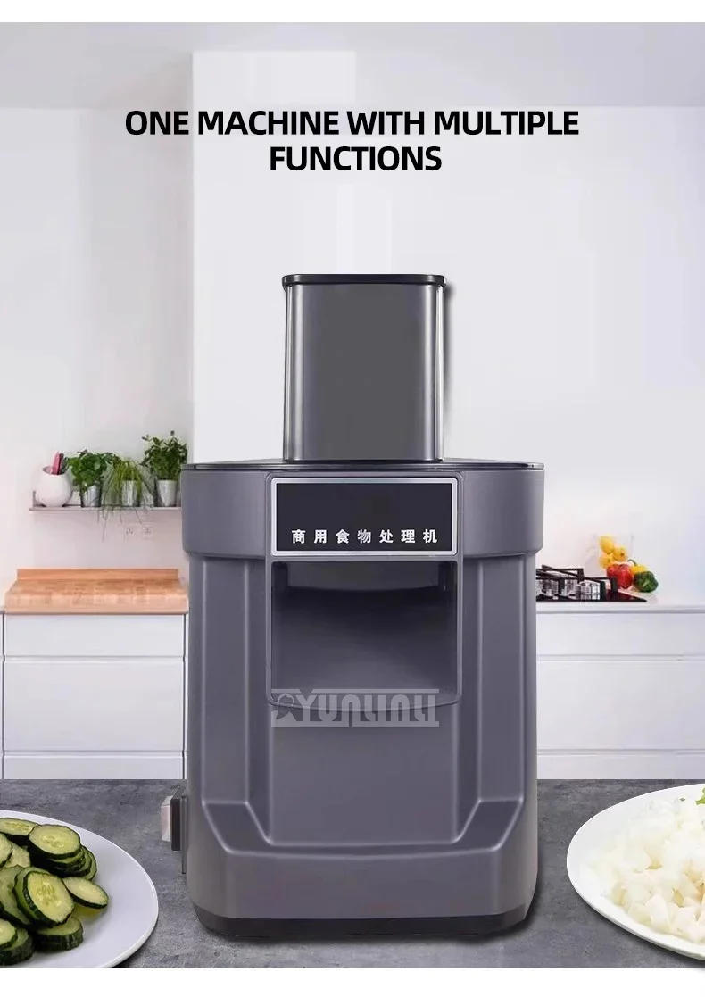 Description Picture 5 of itemAutomatic Vegetable Cutter Machine Commercial Electric Slicer Shredder Multi-function Cutting Machine