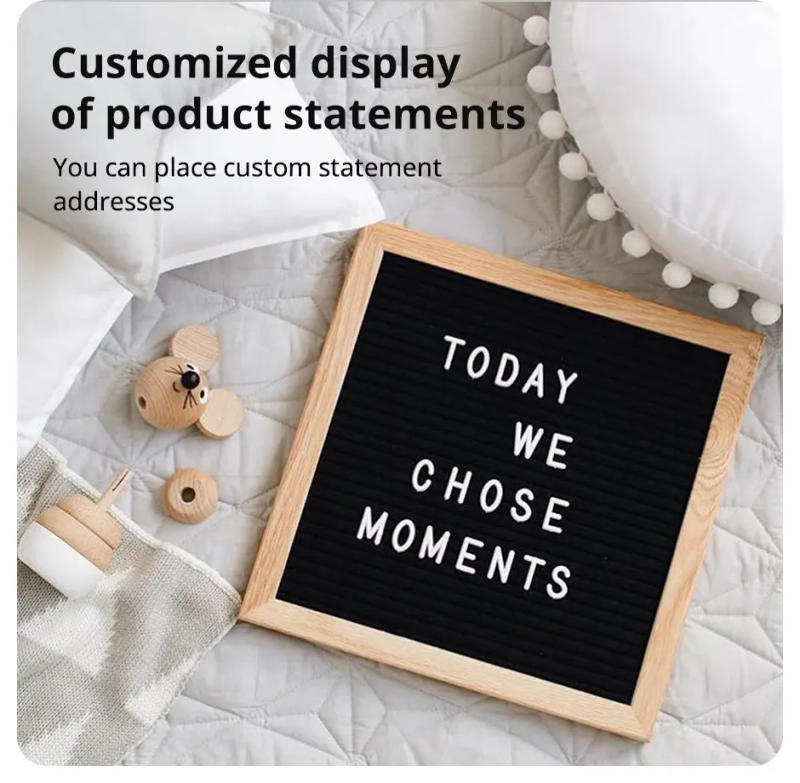 Description Picture 6 of itemCreative Puzzle DIY Plastics Alphabet Message Board Baby Room Bedroom Home Decorative Ornament Photo Frames Crafts