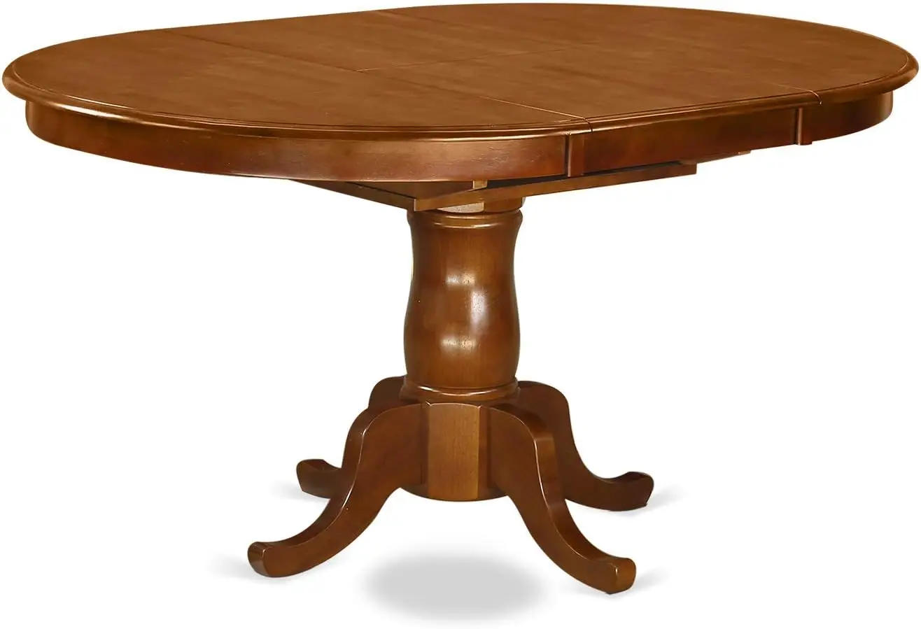 Description Picture 3 of itemDining Tables, 5 Piece Dinette Set for 4 Includes An Oval Room Table with Butterfly Leaf, 4 Linen Fabric Kitchen, Dining Tables