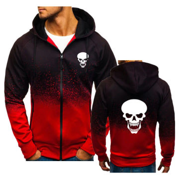 Racing suit Color contrast 3D men's sweatshirt Skull print 2024  Men's Hoodies Tops Hot sale hip hop street sportswear