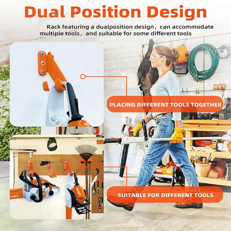 Description Picture 2 of item1pc Hook Heavy Duty Chainsaw Hook Wall Mount Chainsaw Stand Garage Chainsaw Storage Garden Power Tools Accessories
