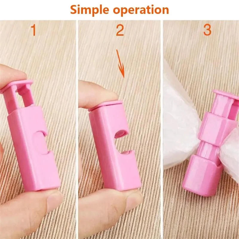 Description Picture 4 of itemFood Sealing Bag Clip Reusable Fresh Food Storage Tools Plastic Sealer Clamp Snack Bread Seal Bag Home Kitchen Storage Clips