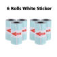 6 Rolls White