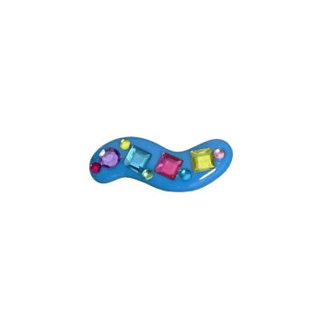 Korean Style Y2K Duckbill Clip Jewelry Rhinestone Colorful Dopamine curly Hair Clips Side Clip Barrettes Kids