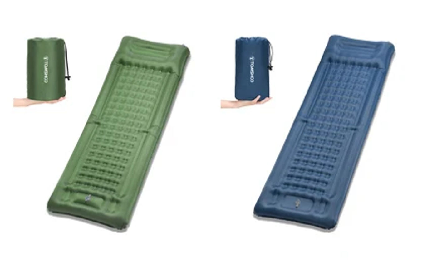 Description Picture 4 of itemTomshoo Inflatable Mattress w Built-in Pump Extra Thick 5Inch Double Sleeping Pad Mat Air Mattress Camping Backpacking Hiking