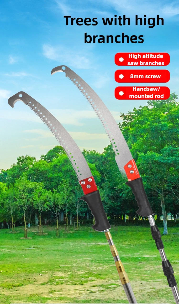 Description Picture 2 of itemStainless Steel Tree Sawing Machine Garden Extension Telescopic Pole Multi-functional Fruit Tree Branch Saw Garden Hand Tools