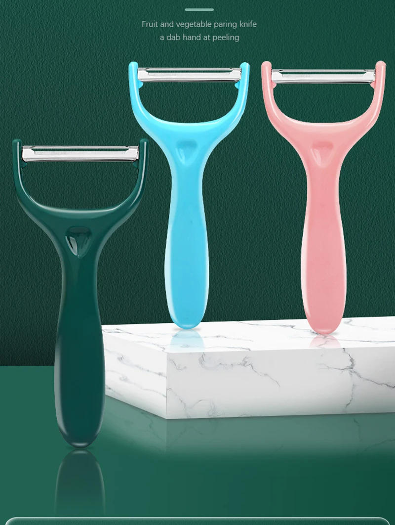 Description Picture 3 of itemFruit Peeling Knife Stainless Steel Peeler Peeling Apples Kitchen Vegetable Fruit Sharp Peeler Multi-function Peeler Zesters