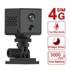5MP 4G SIM Card Mini Camera Human Detection WiFi Camera Built-In 3000mAh Battery Security Surveillance Camcorder Video Recorder