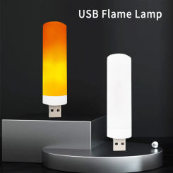 5V USB LED Flame Light Simulated Flame Flashing Candle Lights Book Lamp for Power Bank Camping Lighting Lighter Effect Light