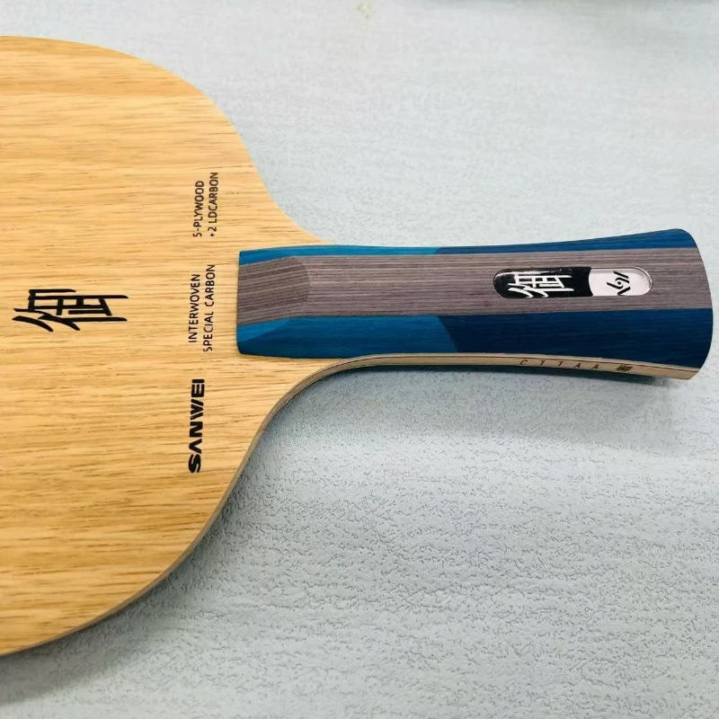Description Picture 5 of itemSANWEI Yu Table Tennis Blade 5 Wood + 2 Carbon Original Carbon Table Tennis Racket