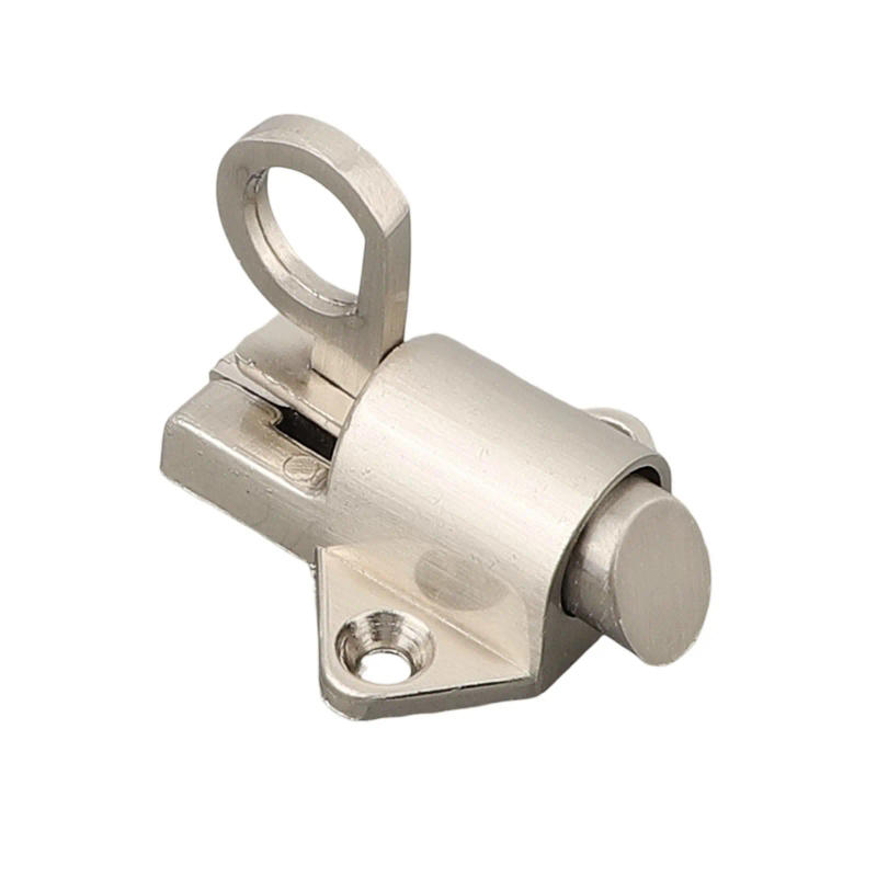 Description Picture 5 of itemDoor Door Lock Bolt Lock Spring Latch Lightweight Long Lasting Metal Self-closing Silver Spring Stainless Steel Thickened