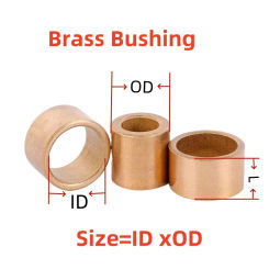 1-2pcs/lot M14 M16 M18 M20  Height 8mm to 30mm copper Brass Bushing gasket Spacer Non-threaded standoffs
