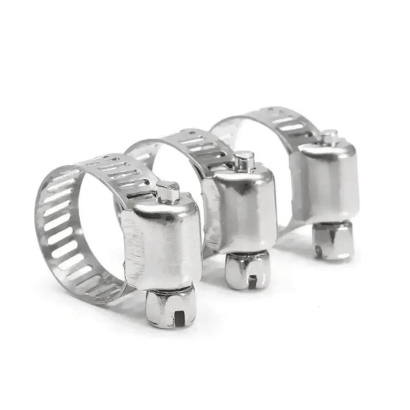 Description Picture 5 of item55pcs Adjustable Hose Clamps 10-16mm Steel Car Fuel Hoops Band Pipe Clamp Worm Gear Clip Hose for Water Pipe Plumbing