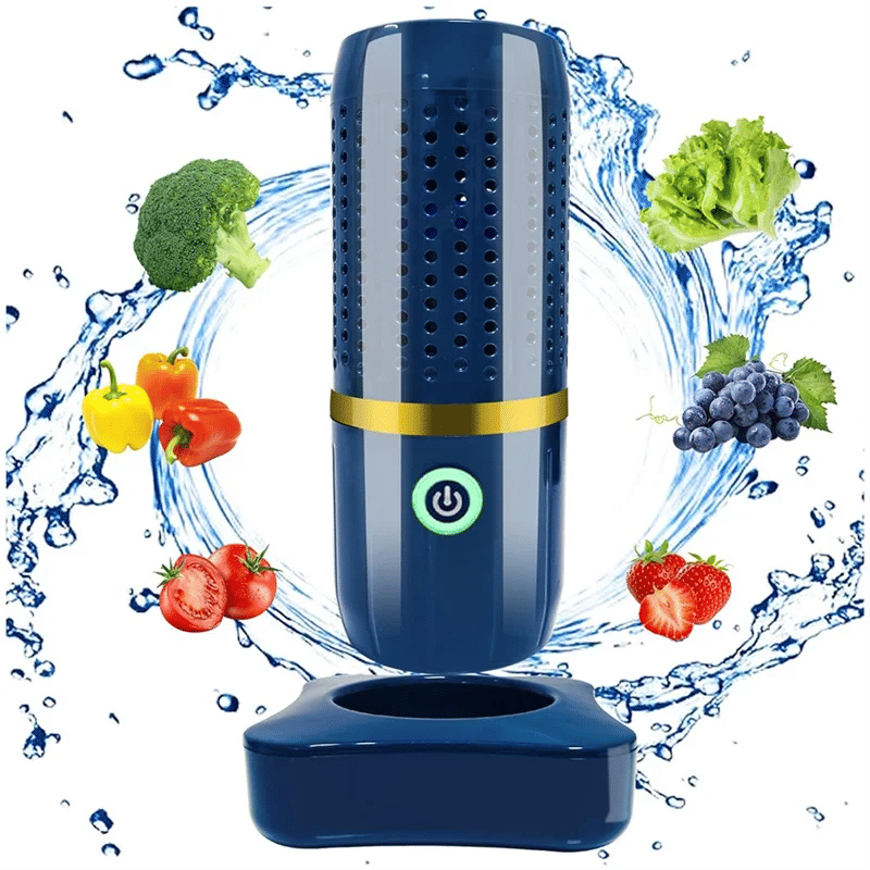 Description Picture 4 of itemFruit Andvegetable Cleaner Rechargeable Cleaning Machine Forvegetables Andfruits Portable Mini Food Cleaner Bluea52q