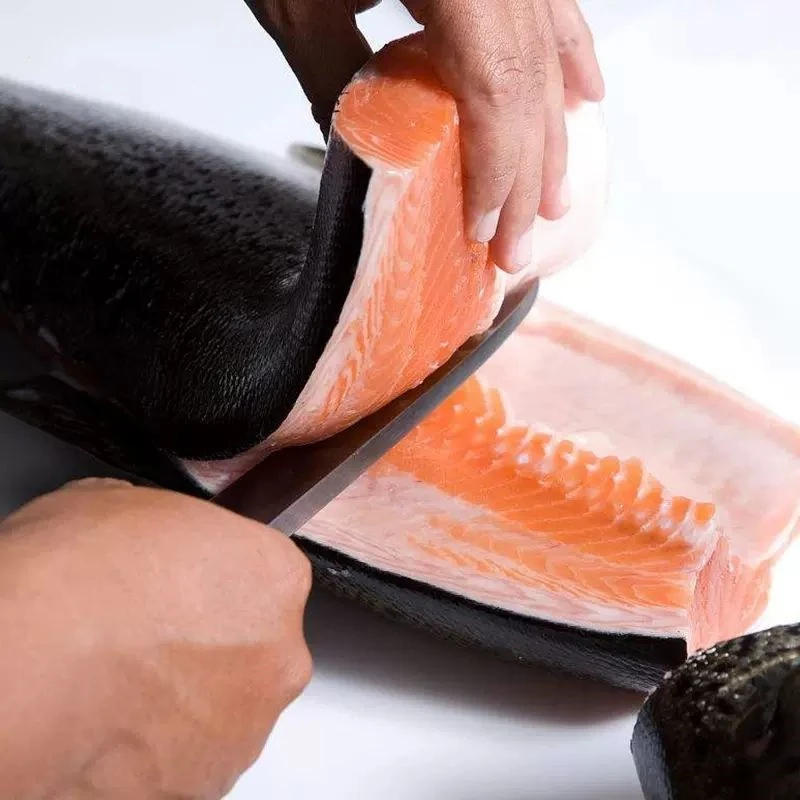 Description Picture 6 of itemSalmon Sushi Santoku Knife Cooking Stainless Steel Fish Fillet Meat Cleaver Japanese Sharp Utility Chef Knife Cooking Tool