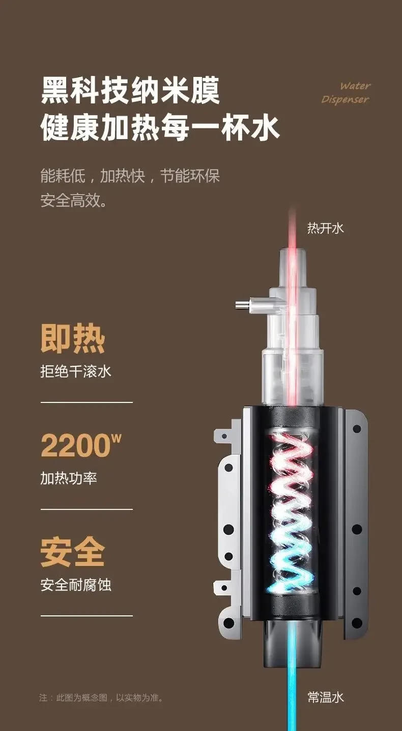 Description Picture 5 of itemWater Dispensers Automatic Dispenser Kitchen Wall-mounted Electric Drinker Cold Hot Drinking Fountain Despenser Machine 220v