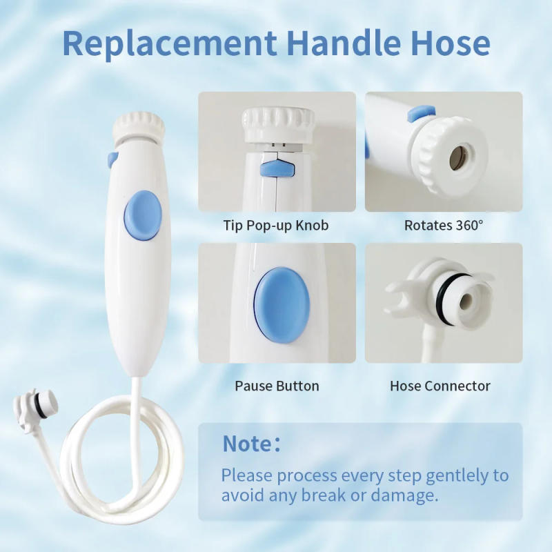 Description Picture 3 of itemReplacement Hose Handle Tube For Waterpik Water Flosser Oral Irrigator Dental Water Jet  For WP-100 WP-150 WP-660 WF Series