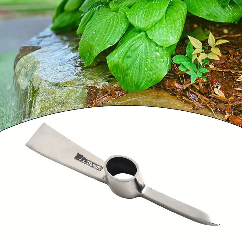 Description Picture 4 of itemMini Stainless Steel Pickaxe Without Handle Gardening Garden Soil Plowing Tool Portable Mountaineering Pickaxe